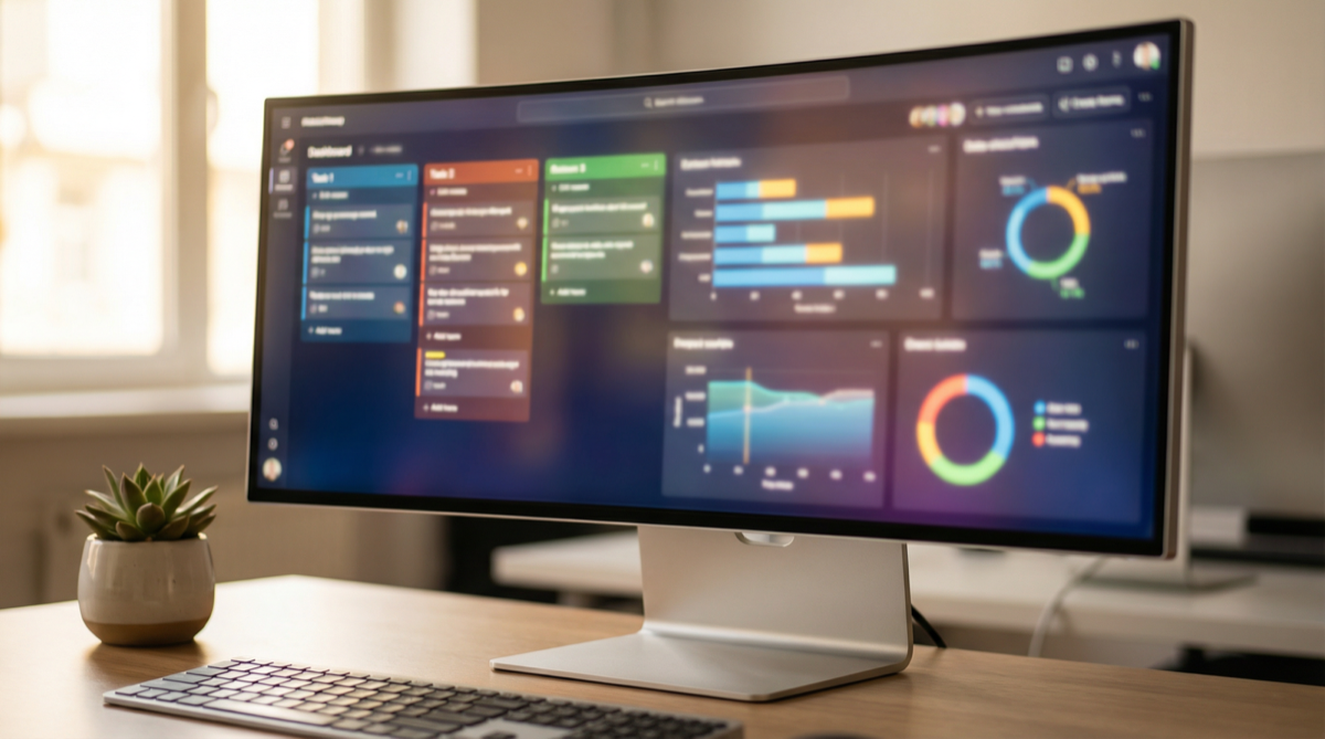 Distributed team working across multiple locations