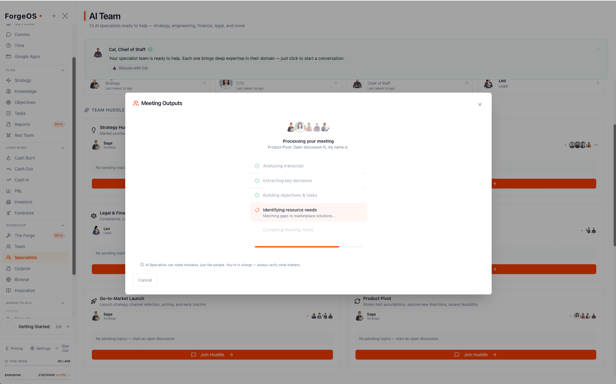 We extract the output